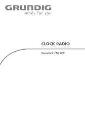 Grundig Sonoclock 760 DCF Mode D'emploi