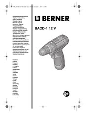 Berner BACD-1 12 V Mode D'emploi