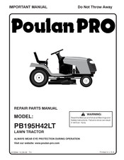 Poulan Pro PB195H42LT Mode D'emploi