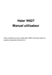 Haier W627 Mode D'emploi