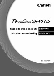 Canon PowerShot SX40 HS Guide De Mise En Route