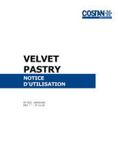 Costan VELVET PASTRY Mode D'emploi