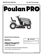Poulan Pro PB22TH42YT Mode D'emploi