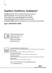 Dentaurum Duplikat Mode D'emploi