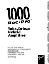 Fender Roc Pro 1000 Mode D'emploi