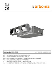 Arbonia DXF-ECM Manuel D'installation Et D'entretien