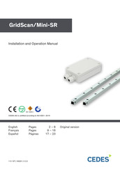 Cedes GridScan/Mini-SR Manuel D'installation