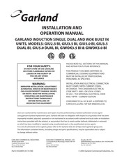 Garland GIU2.5 BI Manuel D'installation Et D'utilisation