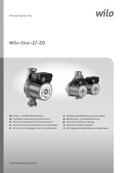 Wilo Star-Z 25/6-3 Notice De Montage Et De Mise En Service