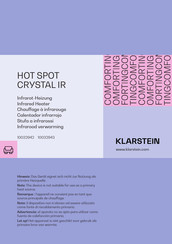 Klarstein Hot Spot Crystal IR 10032943 Mode D'emploi