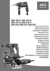 AEG SBE 570 R Instructions D'utilisation