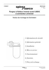 Spirax Sarco UIB45 Notice De Montage Et D'entretien