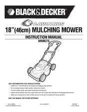 Black & Decker LAWN HOG MM675 Guide D'utilisation
