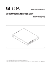 Toa N-8010RS CE Manuel D'installation
