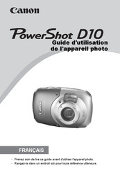Canon PowerShot D10 Guide D'utilisation