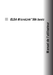 ELSA MicroLink 56k basic Manuel De L'utilisateur