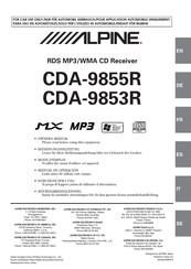 Alpine CDA-9855R Mode D'emploi