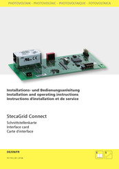 Steca Grid Connect Instructions D'installation Et De Service