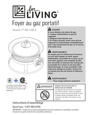 for Living 085-1296-8 Instructions D'assemblage