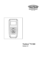 Testboy TV 600 Mode D'emploi