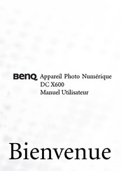 BenQ Bienvenue DC X600 Guide De L'utilisateur