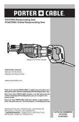 Porter Cable PC85TRSO Manuel D'instructions