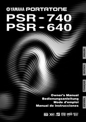 Yamaha PSR-640 Mode D'emploi