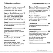 Sony Ericsson Z710i Mode D'emploi