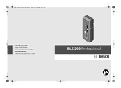 Bosch BLE 200 Professional Notice Originale