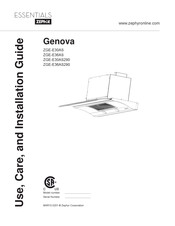 Zephyr Essentials Genova ZGE-E36AS290 Guide D'utilisation, D'entretien Et D'installation