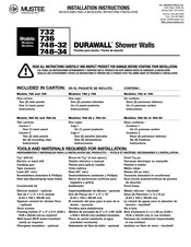 Mustee DURAWALL 748-34 Instructions D'installation