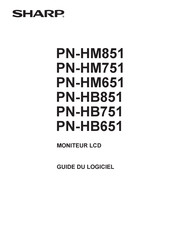 Sharp PN-HM851 Mode D'emploi