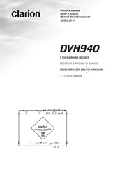 Clarion DVH940 Mode D'emploi