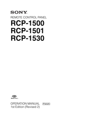 Sony RCP-1500 Manuel D'utilisation