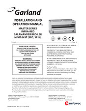 Garland Master MSSR16 Instructions D'installation Et D'utilisation