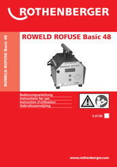 Rothenberger ROWELD ROFUSE Basic 48 Instructions D'utilisation