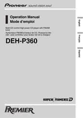 Pioneer Premier DEH-P360 Mode D'emploi