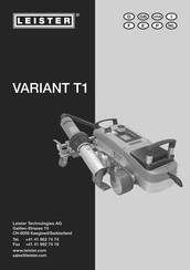 Leister VARIANT T1 Instructions D'utilisation