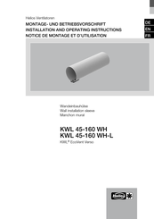 Helios KWL 45-160 WH Notice De Montage Et D'utilisation