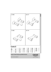 Grohe Costa S 26 318 Mode D'emploi