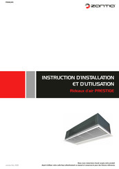 ZANTIA PRESTIGE 1500 Instructions D'installation Et D'utilisation