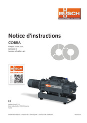 BUSCH COBRA ATEX NC 0630 C Notice D'instructions