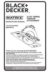 Black & Decker MATRIX BDCMTTS Mode D'emploi