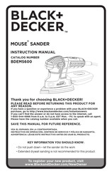 Black & Decker MOUSE BDEMS600 Mode D'emploi