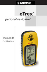 Garmin eTrex Manuel De L'utilisateur