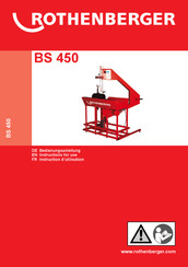 Rothenberger BS 450 Instructions D'utilisation