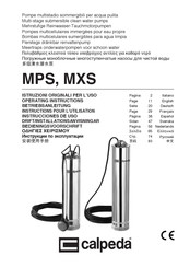 Calpeda MPS Instructions Pour L'utilisation