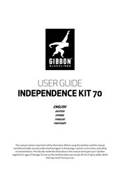 GIBBON Slackline INDEPENDENCE KIT 70 Mode D'emploi