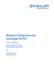 Avigilon NVR4-HDDS-PACK-16TB Mode D'emploi