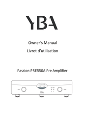 YBA Passion PRE550A Livret D'utilisation